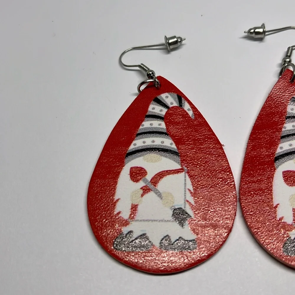Earrings valentines dangle cute statement mom daughter gift‎ grandma gnome